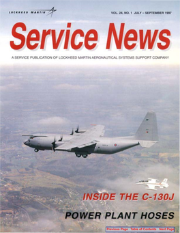 A Service Publication of Lockheed Martin Aeronautical Systems Support Company