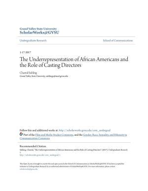 The Underrepresentation of African Americans and the Role of Casting