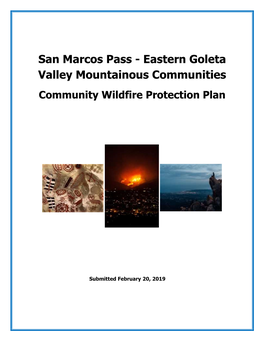 San Marcos Pass - Eastern Goleta Valley Mountainous Communities Community Wildfire Protection Plan