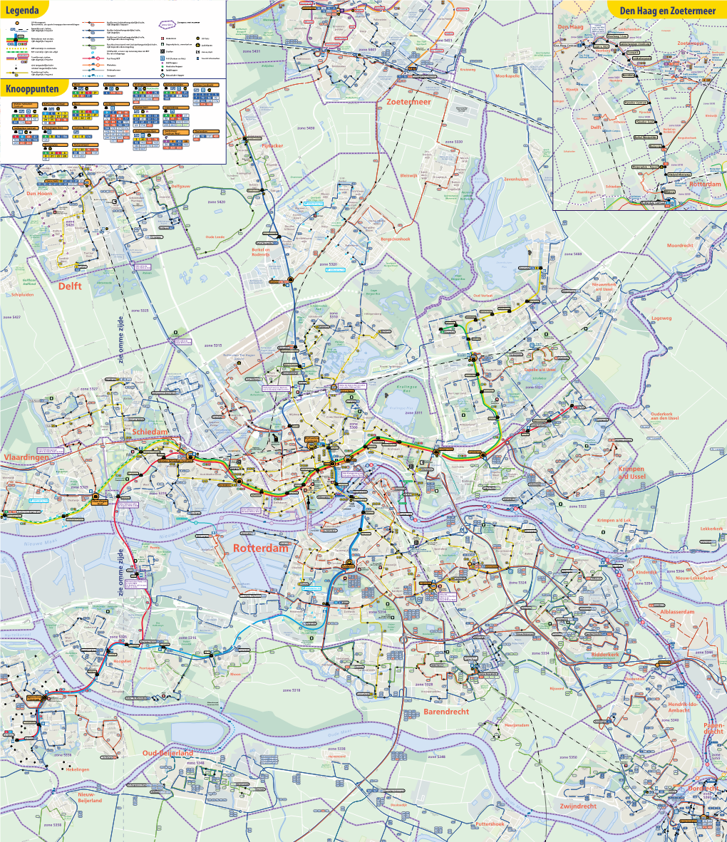 Rotterdam Den Haag En Zoetermeer Legenda Knooppunten