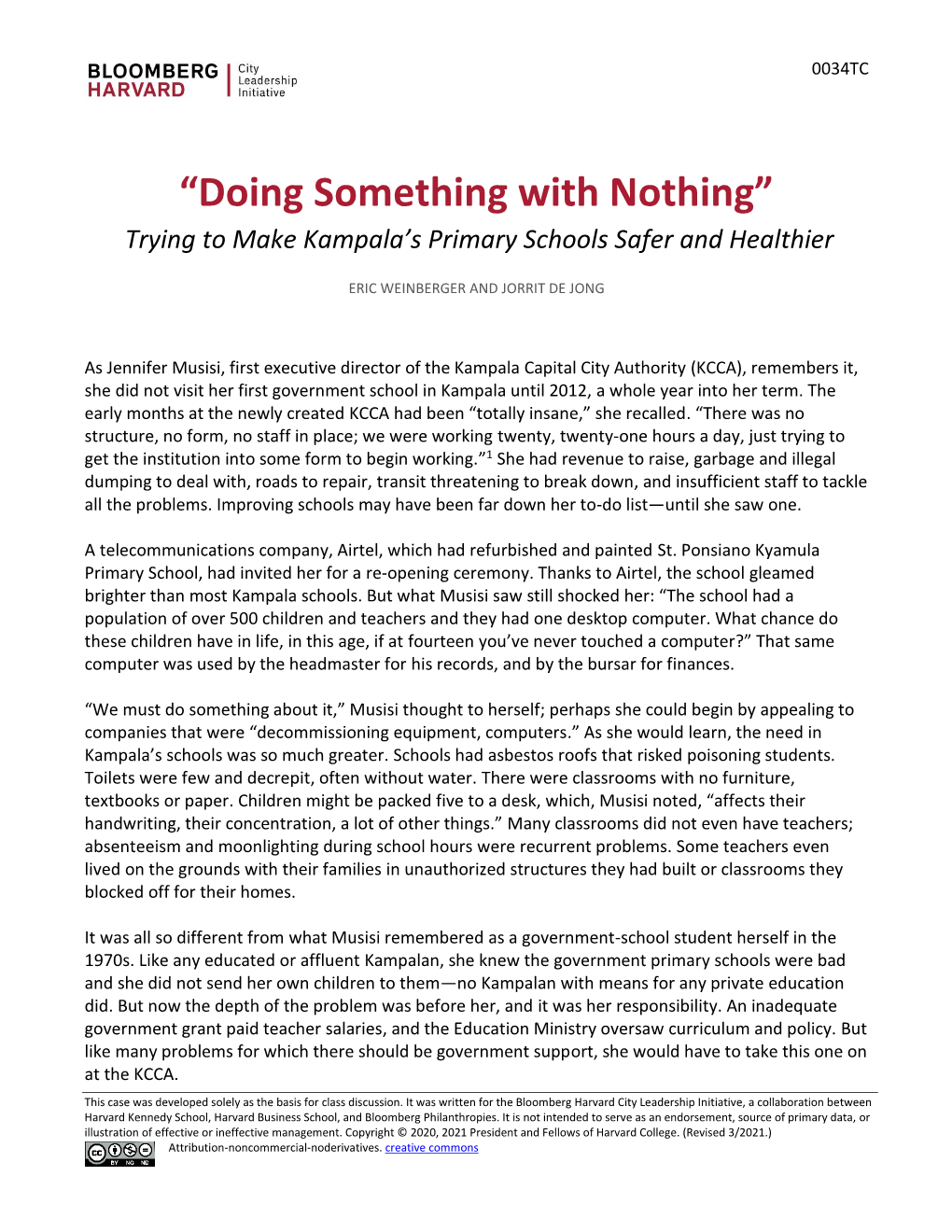 “Doing Something with Nothing”