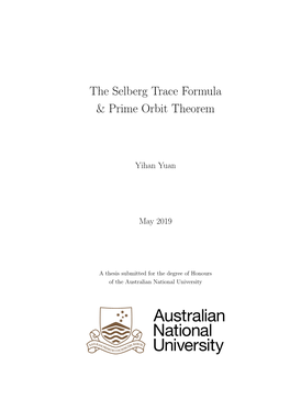 The Selberg Trace Formula & Prime Orbit Theorem
