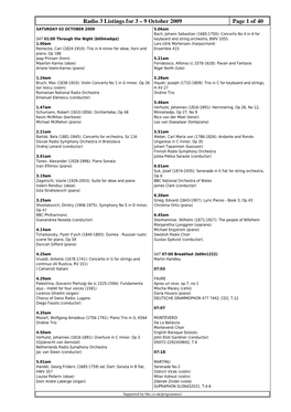 Radio 3 Listings for 3 – 9 October 2009 Page 1