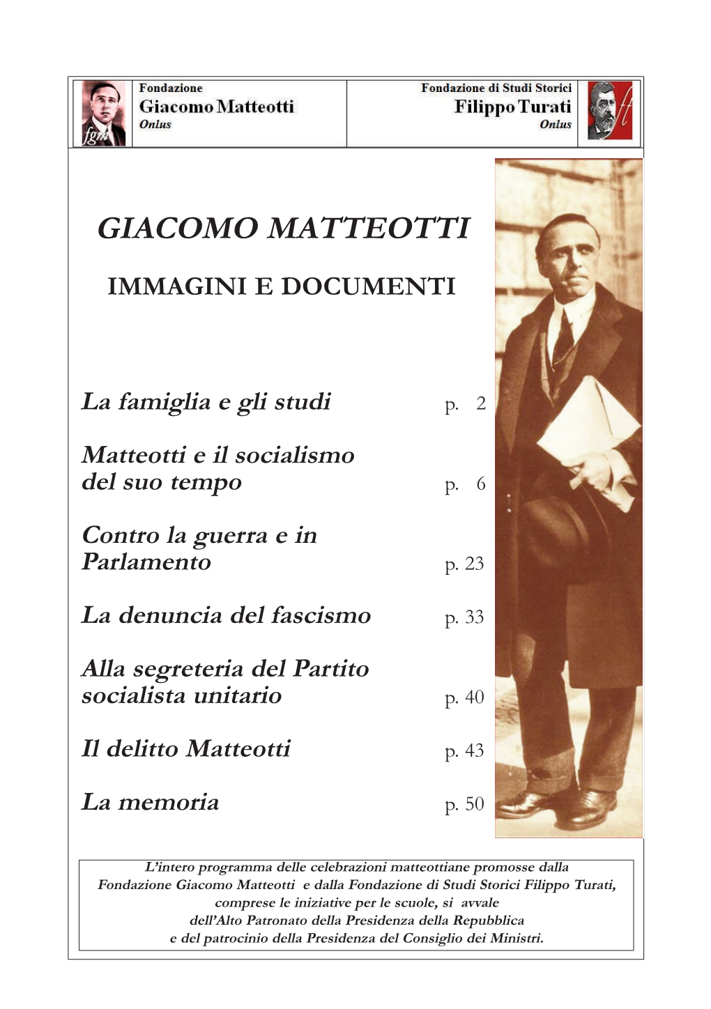 Giacomo Matteotti, Immagini E Documenti