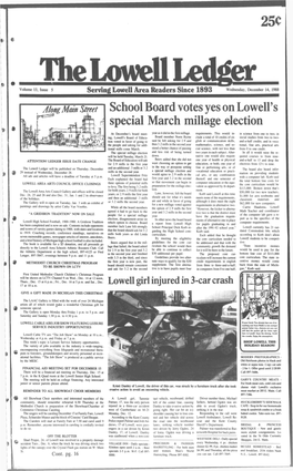 School Board Votes Yes on Lowell's Special March Millage Election