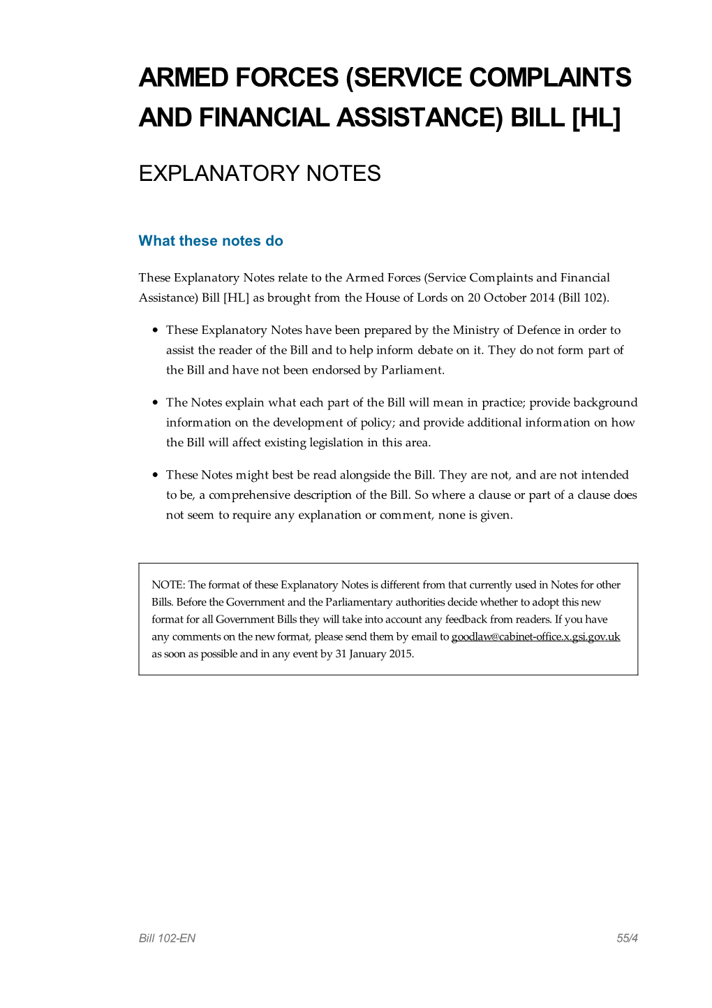 Armed Forces (Service Complaints and Financial Assistance) Bill [Hl]