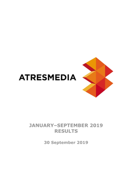 January–September 2019 Results