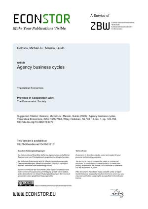Agency Business Cycles