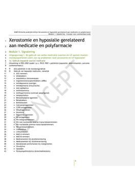 Module 1. Signalering – Concept Voor Commentaarronde