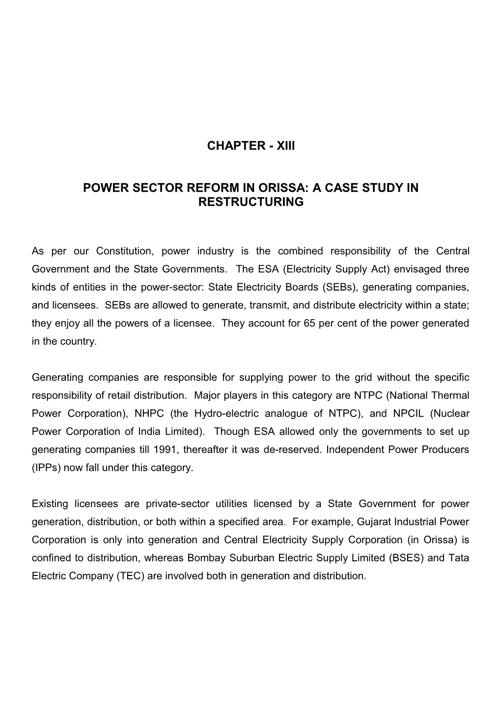 History Of Power Sector Reforms: From Private To Public To Private