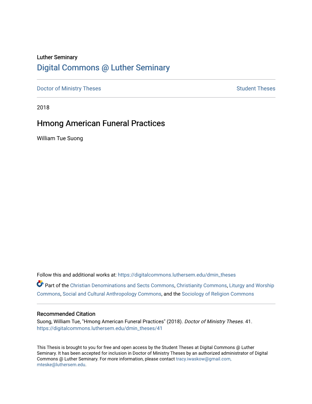 Hmong American Funeral Practices