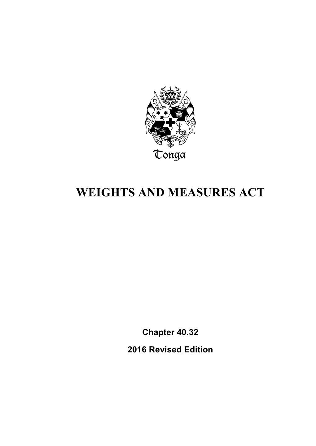 Weights and Measures Act