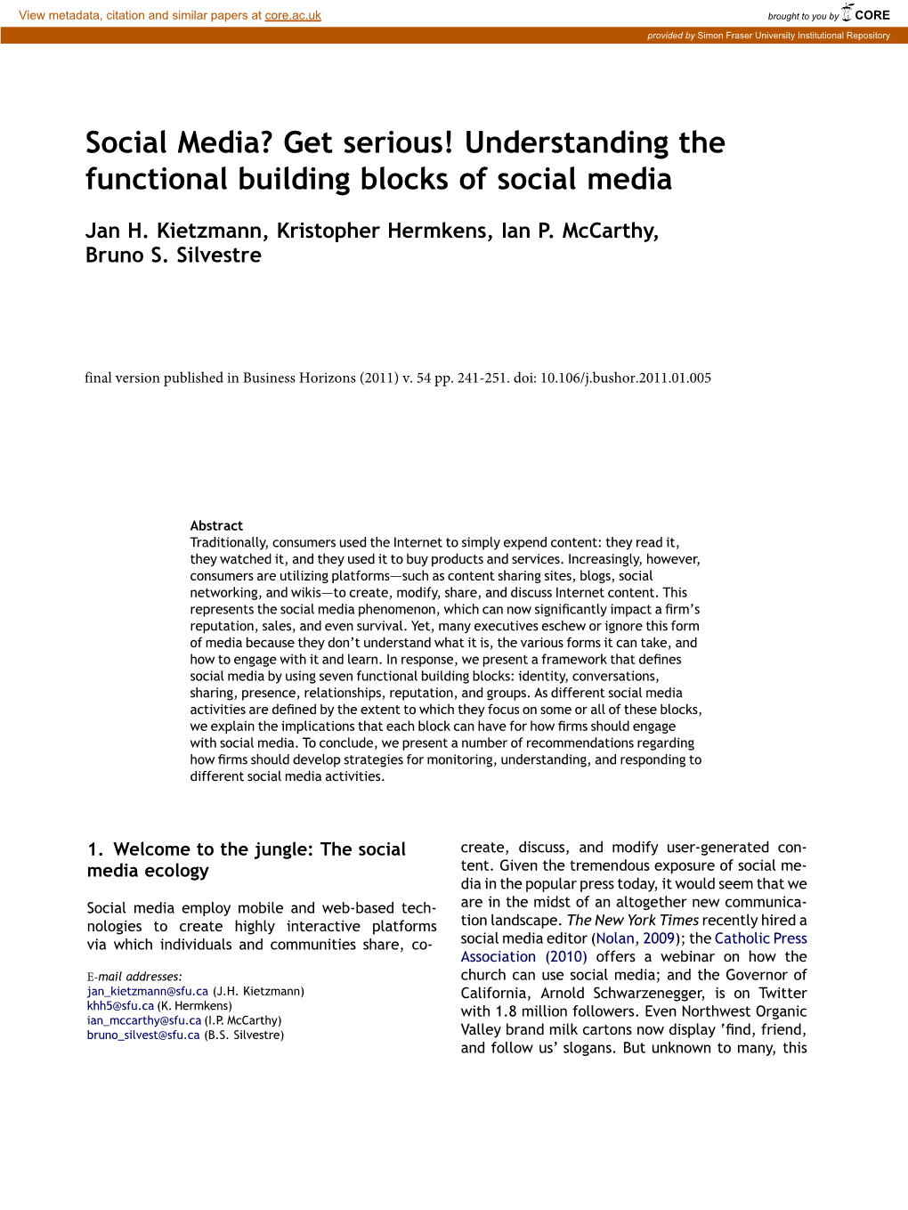 Understanding the Functional Building Blocks of Social Media