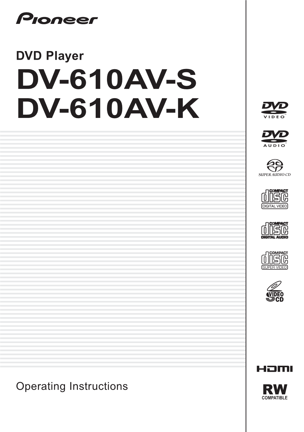 Dv-610Av-S Dv-610Av-K