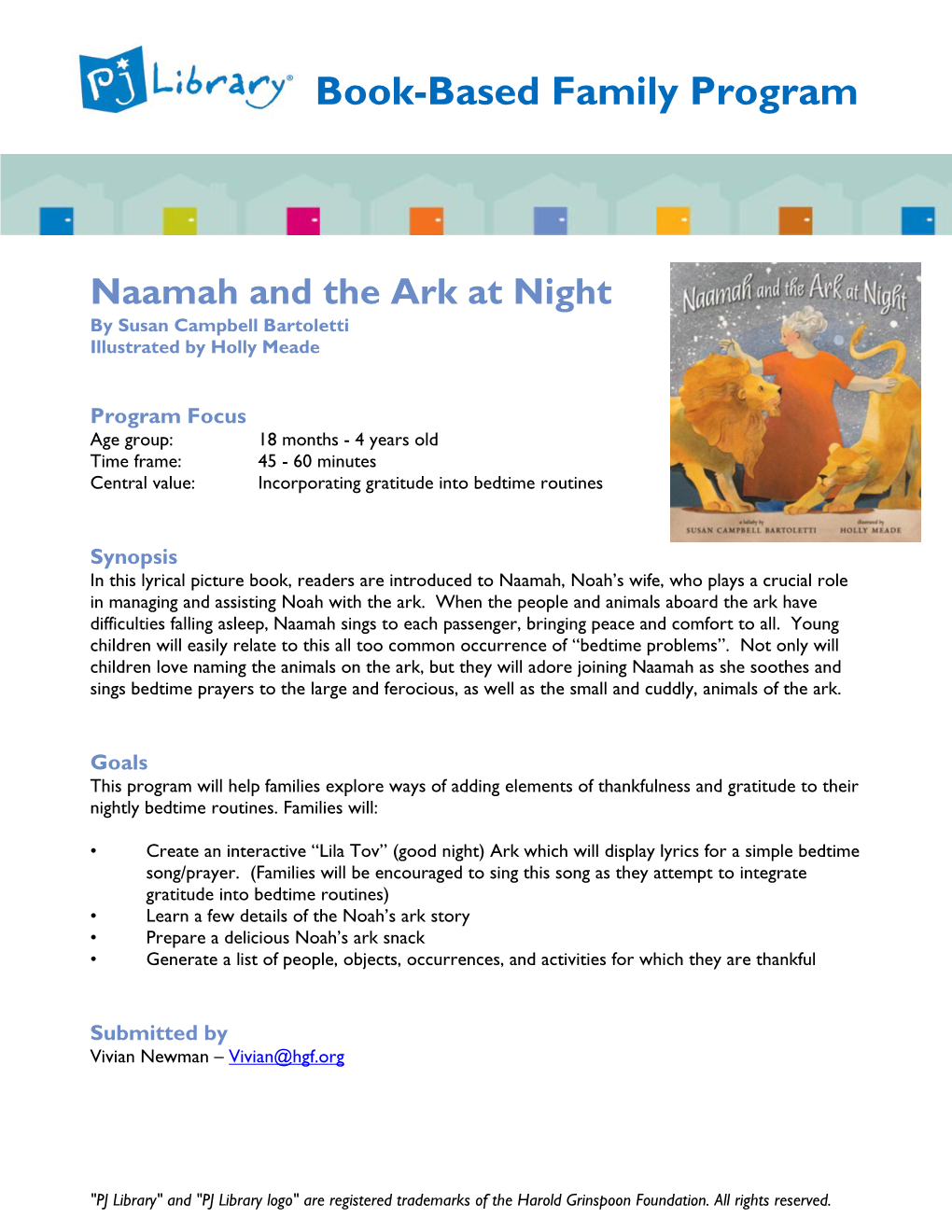 Naamah and the Ark at Night by Susan Campbell Bartoletti Illustrated by Holly Meade