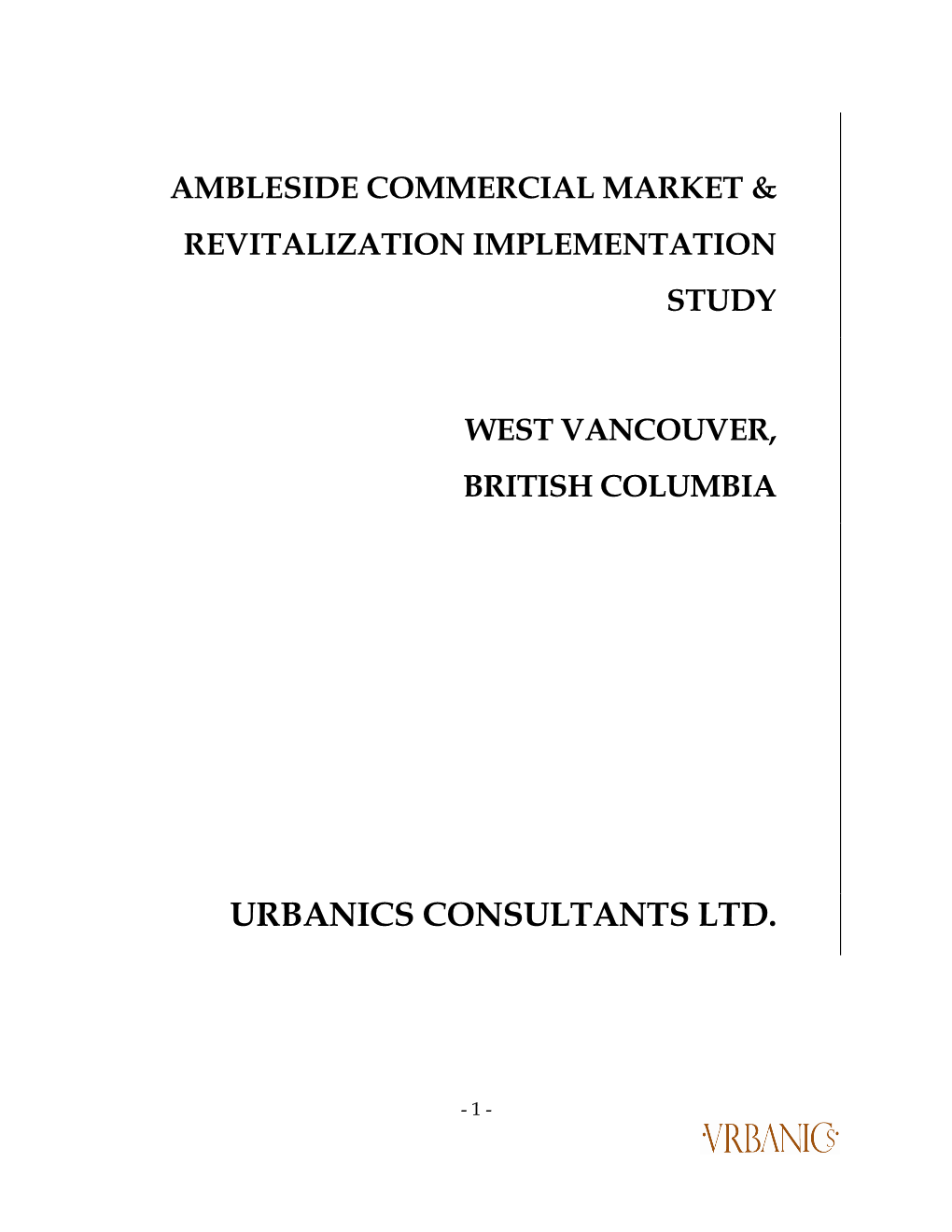 Urbanics Consultants Ltd