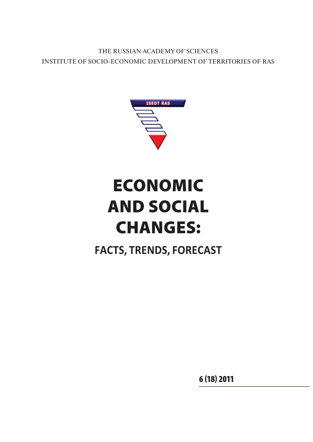 Economic and Social Changes: Facts, Trends, Forecast