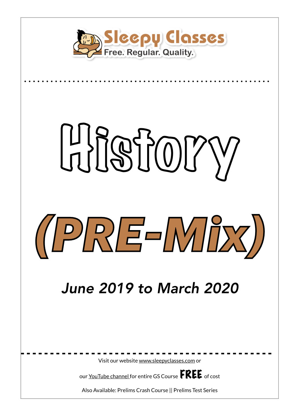 History (PRE-Mix)