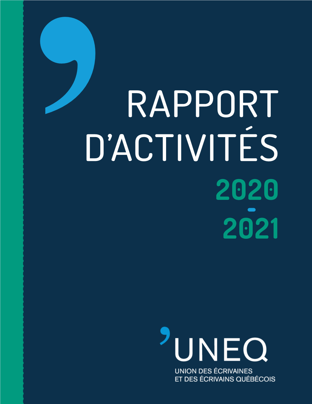 Rapport D'activités 2020-2021