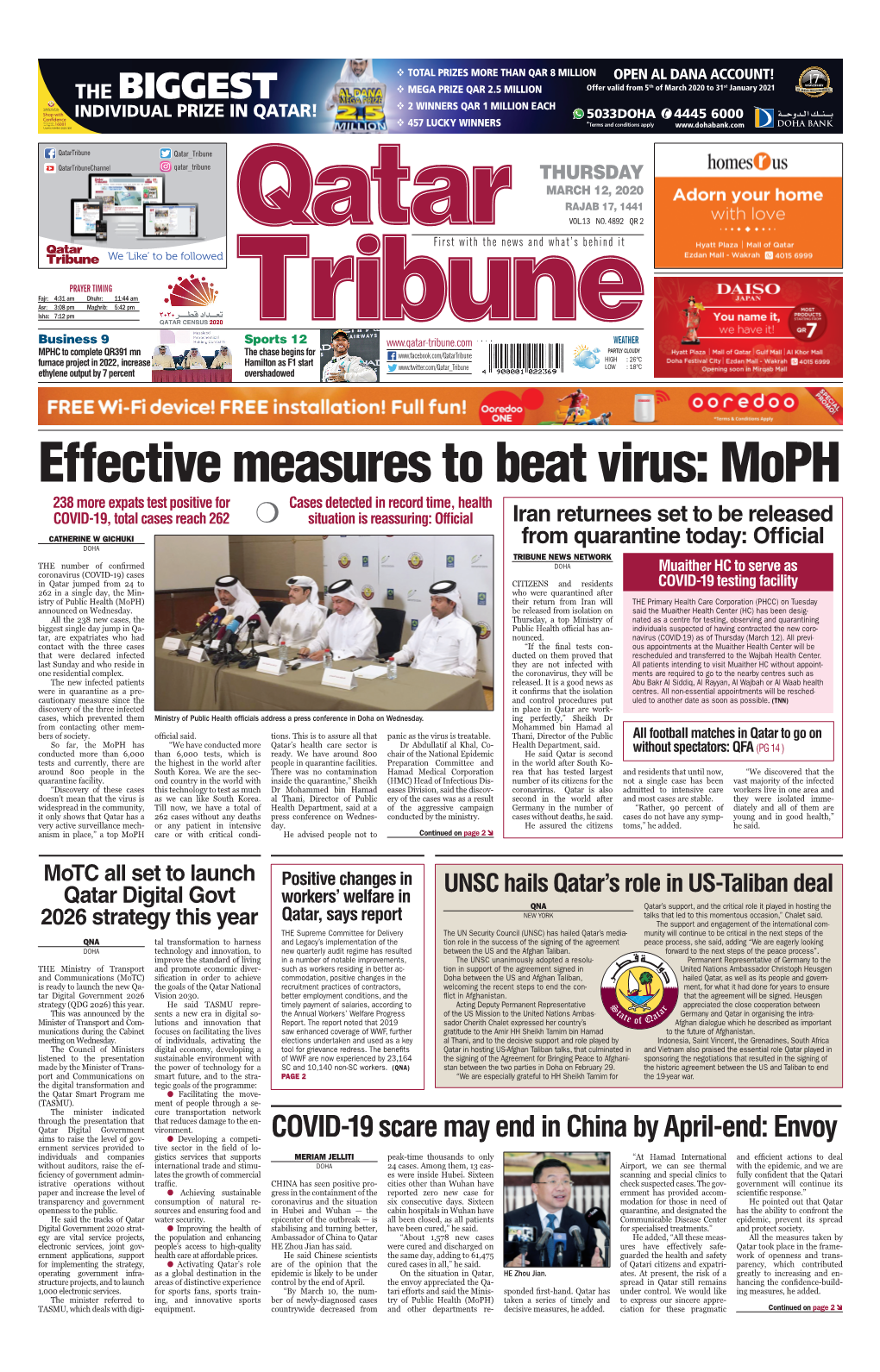 Effective Measures to Beat Virus: Moph