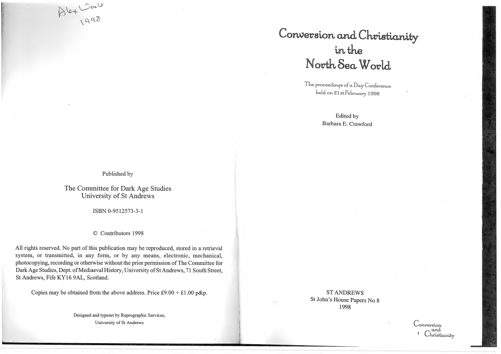 Conversion and Christianity in the North Sea World