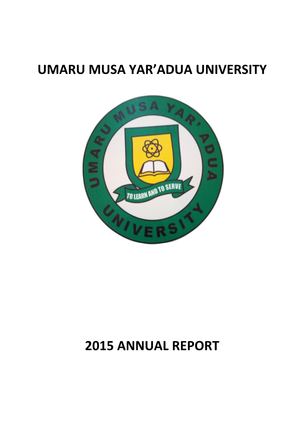 2015 University Annual Report