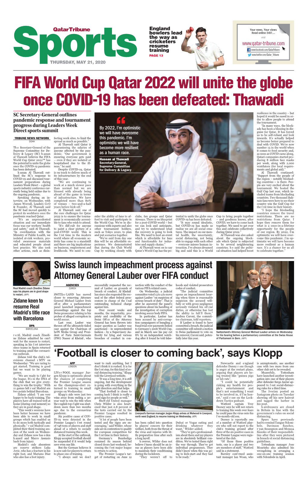 FIFA World Cup Qatar 2022 Will Unite the Globe Once COVID-19 Has Been
