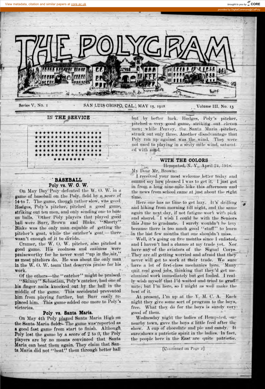 The Polygram, May 15, 1918