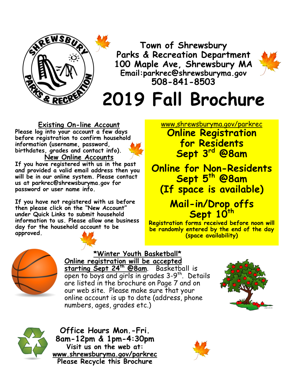 2019 Fall Brochure