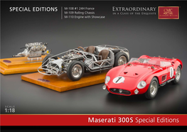 Maserati 300 S Special Editions Maserati 300 S Rolling Chassis, 1956