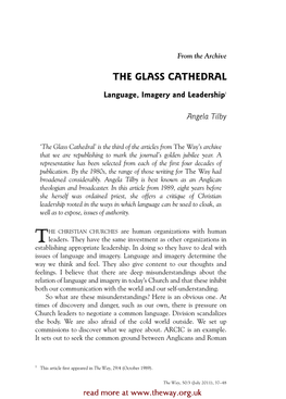 The Glass Cathedral