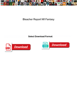 Bleacher Report Nfl Fantasy