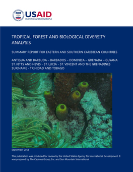 Tropical Forest and Biological Diversity Analysis