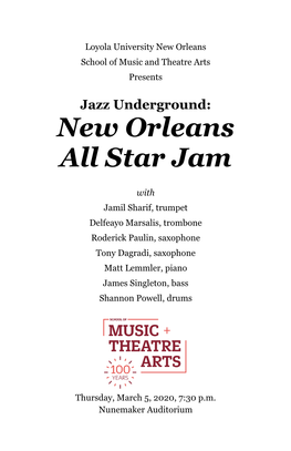 New Orleans All Star Jam