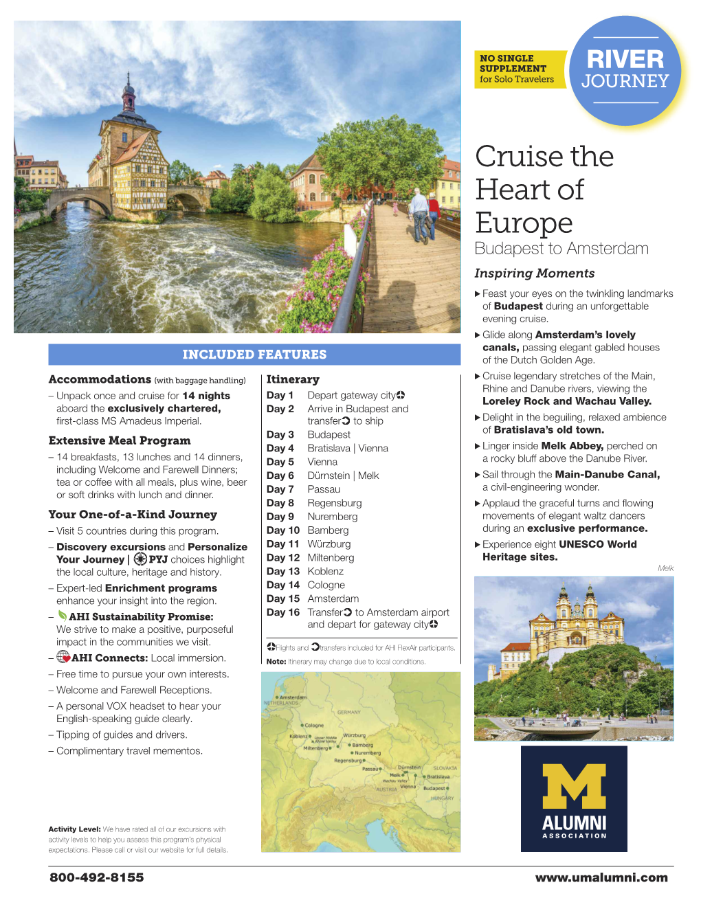 Cruise the Heart of Europe Budapest to Amsterdam