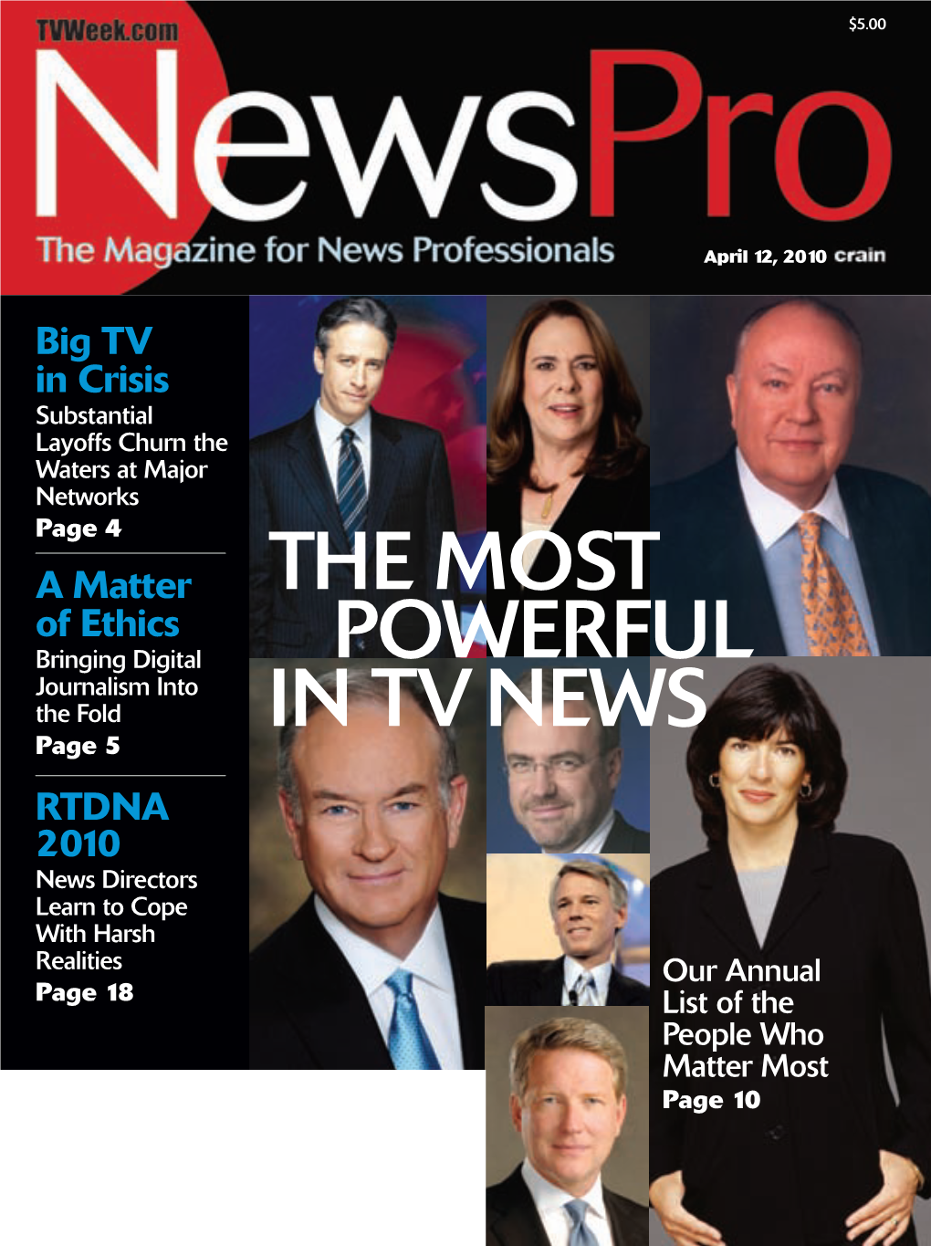 The 10 Most Powerful in TV News