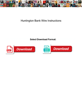 Huntington Bank Wire Instructions