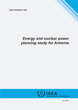 Energy and Nuclear Power Planning Study for Armenia