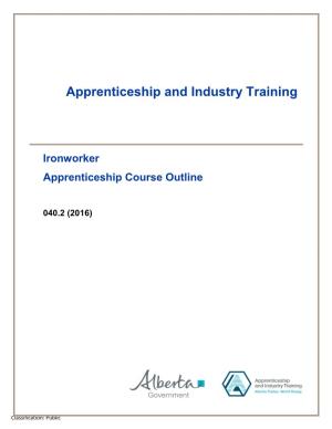 Ironworker Apprenticeship Course Outline