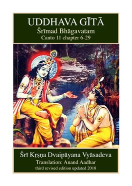 UDDHAVA GĪTĀ Śrīmad Bhāgavatam Canto 11 Chapter 6-29