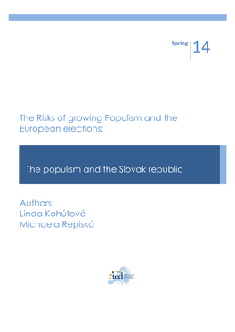 The Risks of Growing Populism and the European Elections: Authors