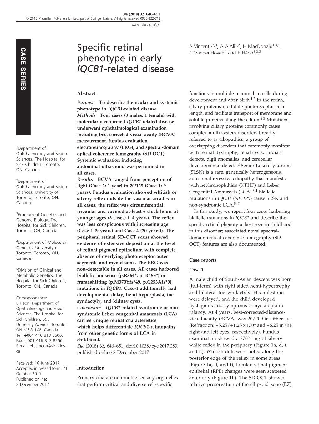 IQCB1-Related Disease