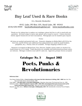 Poets, Punks & Revolutionaries