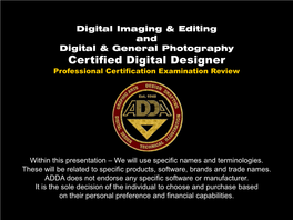 Certified Digital Designer Professional Certification Examination Review