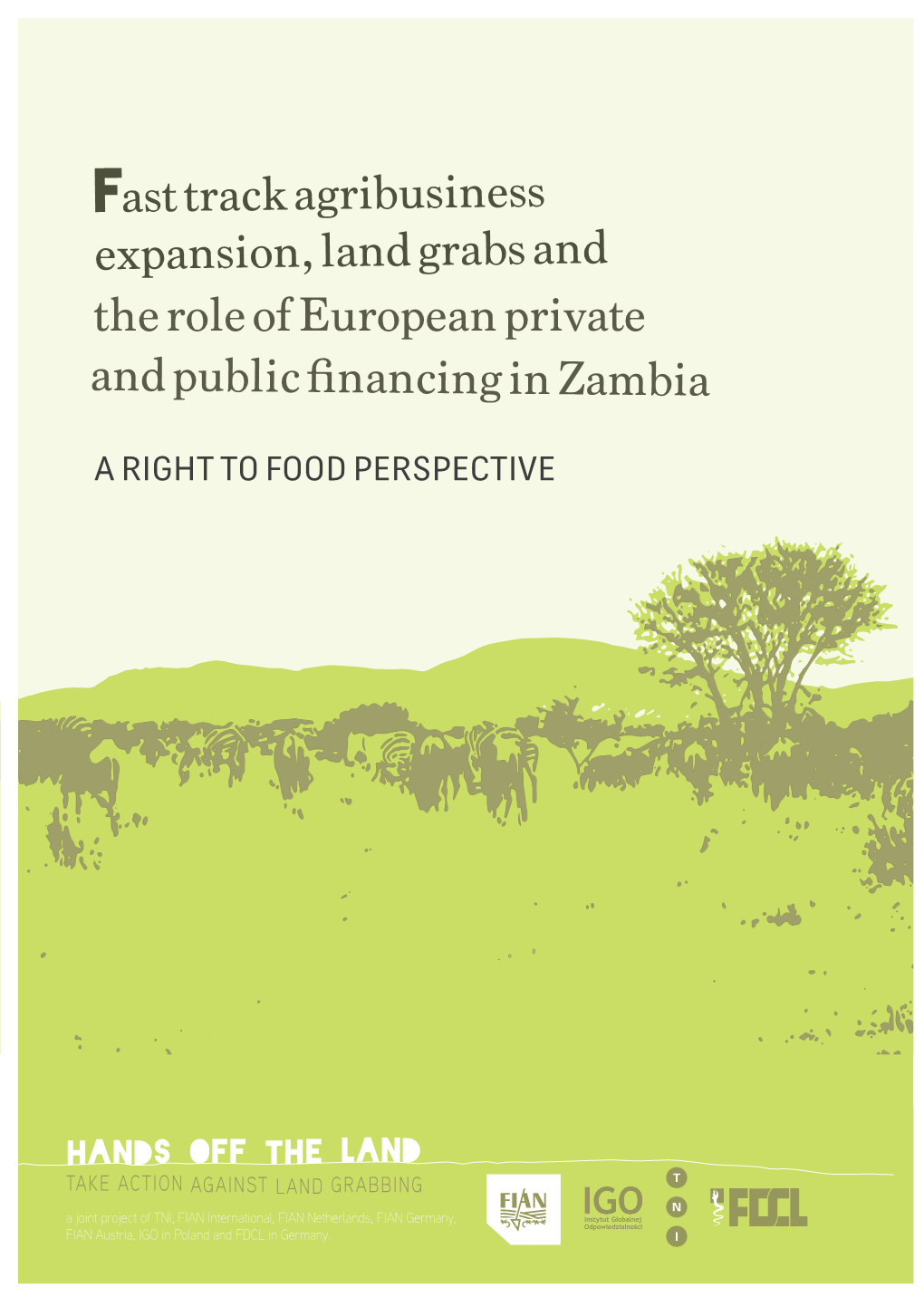 Fast Track Agribusiness Expansion, Land Grabs and the Role of European Private and Public Financing in Zambia