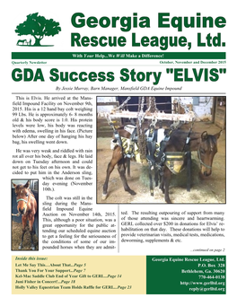 October November December Quarterly Newsletter