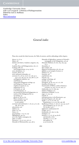 General Index