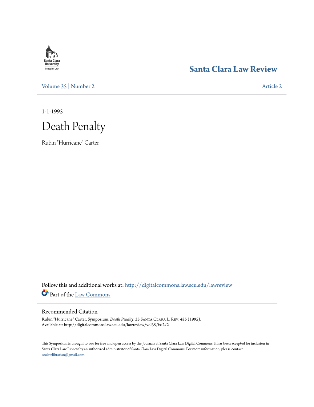 Death Penalty Rubin 