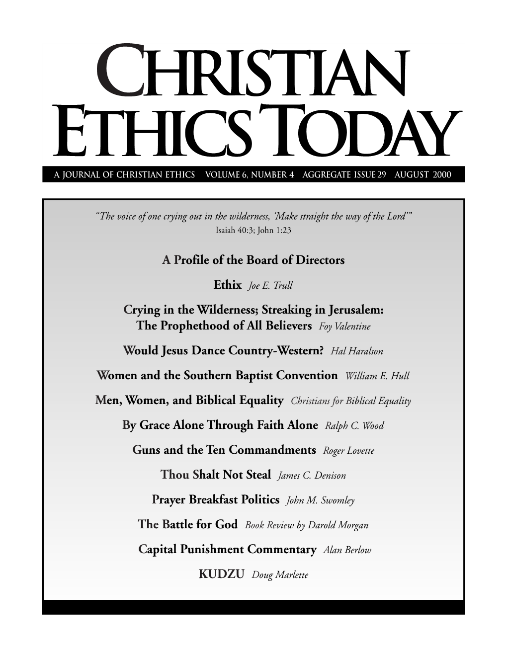 14987 Christian Ethics Journ 29