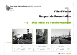 1.B Etat Initial De L'environnement Ville D'yvetot Rapport De Présentation